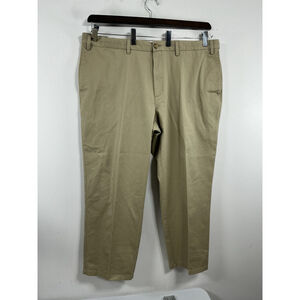 Mens Excellent Condition Foundry Khaki Career Pants 46x29 Expandable Waist